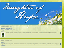 Tablet Screenshot of daughterofhope.com